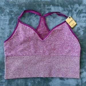 PINK Victoria's Secret Seamless Marl Longline Sports Bra